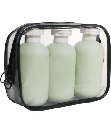 3-Pack 200ml Leak-Proof Squeeze Bottles with Flip Cap - Refillable Travel Containers for Creams Lotions & Shampoo - Buy Online on SooperMarket.com