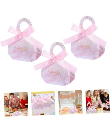 HOMSFOU 50 Sets Candy Box Wedding Party Favor Boxes Chritmas Candy Wedding Boxes Hawaiian Paper Favor Boxes Birthday Candy Bags Chrismas Candy Paper and Ribbon Chocolate Box Baby Gift Box 1 count (Pack of 1) Pink - Buy Online on SooperMarket.com
