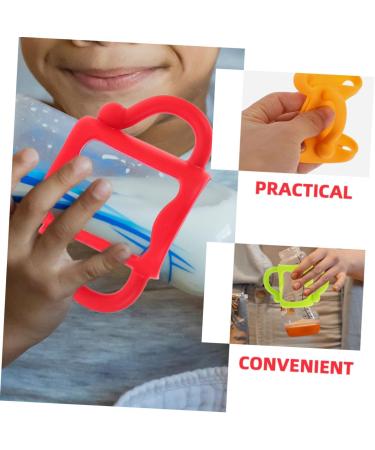 ibasenice 10 Pcs Silicone Bottle Handle Bottle Handles Bottle Accessories Self Feeding Bottle Handle Silicone Bottle Handle Wide Mouth Milk Bottle 13.00X7.00X6.50CMx5pcs Assorted Colorx5pcs - Buy Online on SooperMarket.com
