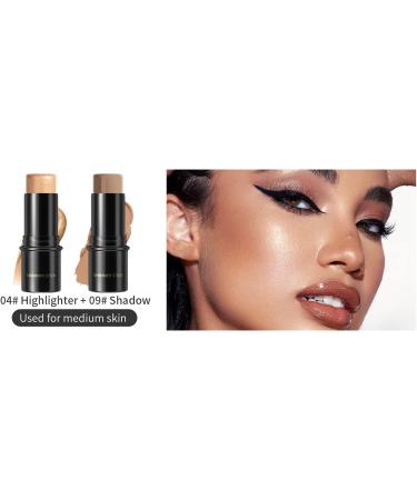 Waterproof Highlighter Contour Stick for Face & Body - Long-Lasting Makeup Wand (4#Highlighter) - Buy Online on SooperMarket.com