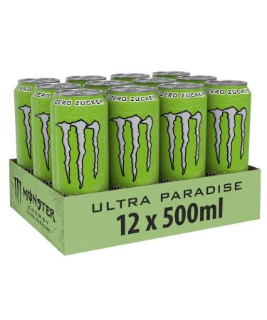 Monster Energy Zero Sugar & Ultra Paradise Bundle - 12x500ml Cans | Classic Taste Zero Calories International Shipping - Buy Online on SooperMarket.com