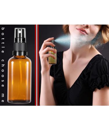 Brownlas Small Glass Spray Bottles 50ml - 2 Pack - Empty Perfume & Cosmetic Atomizers - Portable Pharmacy Bottles - Buy Online on SooperMarket.com