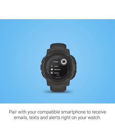 Garmin Instinct 2 Solar GPS Outdoor Watch with Solar Charging - Graphite, 45mm - Buy Online on SooperMarket.com