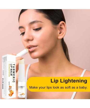 Turmeric Lip Balm Stick Lip Care Cream Daily Lip Care Balm Lip Lightening For Dark Lips Turmeric Long Lasting Moisturizing Lips Balms Reduces Chapped Dry Lips Repairs Cracks - Buy Online on SooperMarket.com
