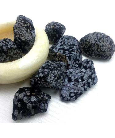 Natural Gemstone Snowflake Obsidian raw Crystals Stones for Decoration Stones kaixun 100g 30-50mm - Buy Online on SooperMarket.com