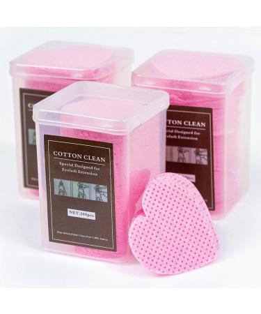 Glue Cleaning Cotton Pads Eyelash Extension Lint Free Nail Wips 600 Pcs Wipes Nozzle Nail Polish Remover Wipes Non-Woven