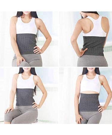 Thermal Lumbar Support Lower Back Belt Brace Cashmere Knit Stomach Kidney Warmer Thicken Thermal Cashmere Knit Warmer Band Abdominal Binder Stomach Lumbar Lower Back Support Brace Waist Grey (m) - Buy Online on SooperMarket.com