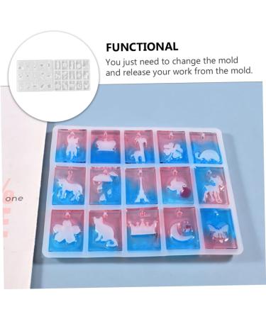 SHINEOFI Pendant Mold Silicone Molds Pendants Hand Mold Keychain Molds Diy Mold Cake Mold Accessories - Buy Online on SooperMarket.com