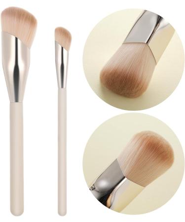 Bewudy 2 Pcs Concealer Brush Angled Concealer Brushes for Under Eye Precision Face Blending Blush Brush Foundation Concealer for Dark Circles Make up Nose Contour Brush Applicator - Buy Online on SooperMarket.com