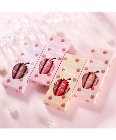3 Pack Waterproof Nude Liquid Lipstick - Long-lasting Moisturizing Gloss | Non-Stick Lip Color - Make-Up #04 - Buy Online on SooperMarket.com