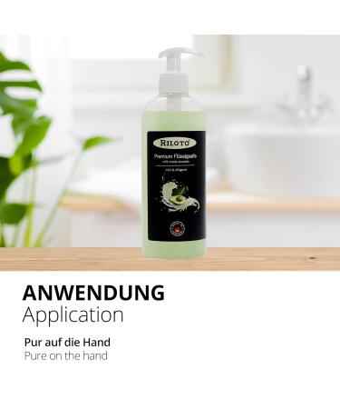 Lorito Premium Liquid Soap Avocadomilch 6x500ml | Vegan Creamy Hand Soap for Sensitive Skin & Allergy Sufferers | International Shipping Available - Buy Online on SooperMarket.com