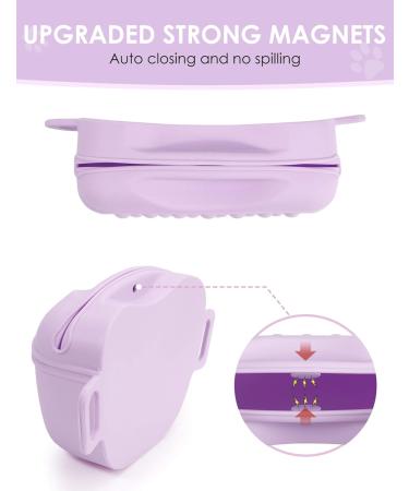 Buy Gobeigo Silikon Hundeleckerli Bags & Training Clicker - Magnetic Closure Treat Bag for Dogs Puppy Training & Walks Hip Belt Fanny Pack (Violet) - International Shipping Available - Buy Online on SooperMarket.com