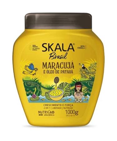 Skala - Brasil - Creme de Tratamento 2 em 1 Maracuja e Oleo De Pataua 1 Kg - (Passion Fruit & Pataua Oil 2 in 1 Treatment Cream Net 35.27 Oz)