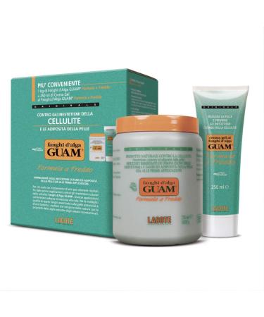 Guam Cold Convenience Seaweed Mud - set consisting of 1 kg of Guam Seaweed Mud plus 250 ml of Guam Seaweed Mud Gel Cream