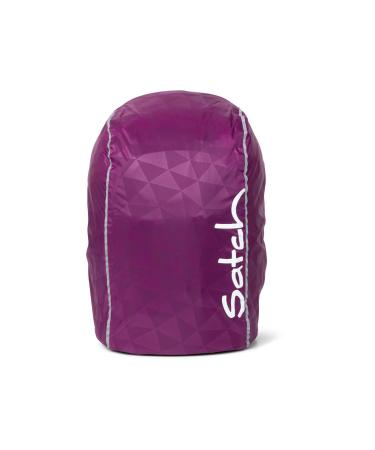 satch rain cover for school backpacks waterproof and dirt-repellent with reflectors Rain Cape Purple - Purple