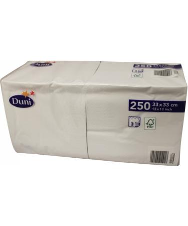 Duni Napkins SRP 3-ply 33 cm White Paper 15.6 x 33 x 16.5 cm 15.6 x 33 x 16.5 cm white