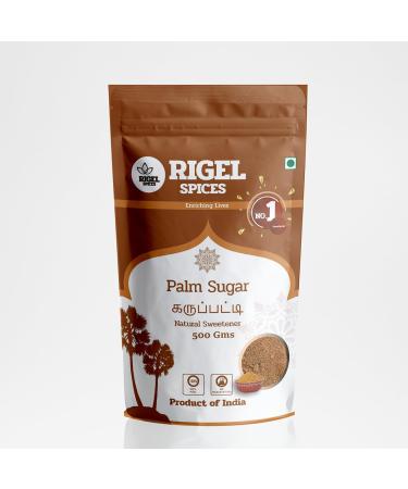 RIgel Spices | Pure Bliss of 1 Lb (0.45 Kg) of Palmyra Palm Sugar: Naturally Crafted Unbleached and Chemical-Free Sweetness