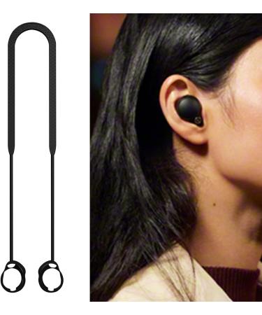 Wireless Earphone Lanyard - Anti Lost Strap for WF-1000XM4 Earphones | Silicone Waterproof Strap for Wireless Earbuds Dalynn Black - Buy Online on SooperMarket.com