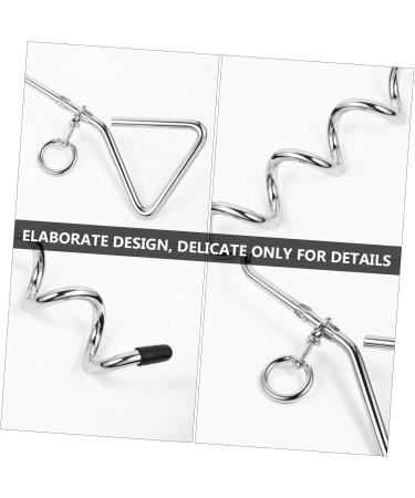 Buy Angoily Stainless Steel Dog Clutch Belt - 2-Piece Metal Binder Set (42x8.5x4cm) - Durable Silver Design for International Shipping - Buy Online on SooperMarket.com