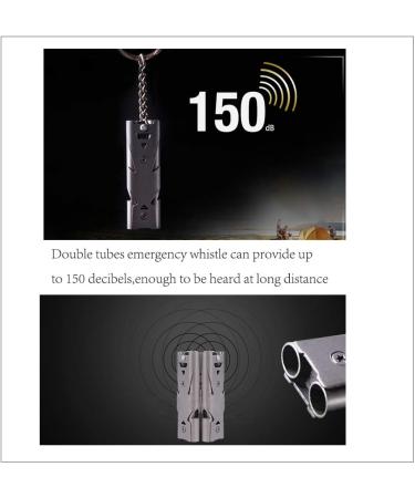 Wanyi 4-Piece Emergency Signal Whistle Set - Stainless Steel 304 150dB Survival Coaching Pipes with Keychain - Ideal for Sports Referees & Outdoor Adventures - Buy Online on SooperMarket.com