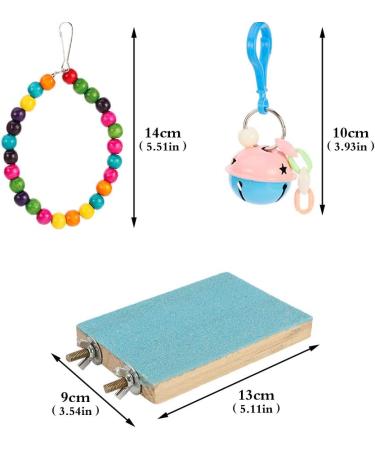 Yorgewd 8-Pack Bird Toys Parrots Cage Toys Hanging Swing Shredding Chewing Perches Parrot Toy Parrot Bite Toy for Budgie Cockatiels Conures Finches Small Parakeets - Buy Online on SooperMarket.com