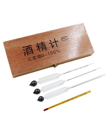 Box of 3Pcs Spirit Alcohol Meter Hydrometer 0-40% 0-70% 0-100% - Buy Online on SooperMarket.com