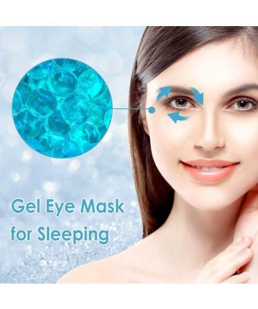 Cooling Eye Cover Durable Sleep Eye Cover for Eye Care Reusable Washable Gel Bead Eye Cover for Dark Circles and Eye Bags Hot Cold Compress Eye Mask for Puffiness Migraines Eye Surgery(sky blue) - Buy Online on SooperMarket.com