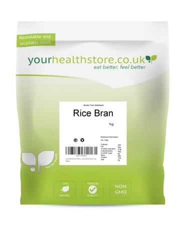 yourhealthstore Premium Gluten Free Non GMO Stabilised Rice Bran 1kg
