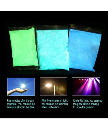 Fluorescent Lighting PUVLER 3x100g - Neon Color Glow Powder | Non-Toxic Self-Illuminating Light Pigment for Vibrant Neon Effects - Buy Online on SooperMarket.com