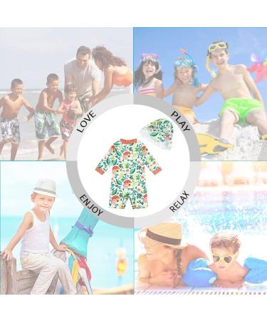 UPF 50+ Lemon Baby Girls Swimsuit with Snap Bottom | 18-24 Months - Buy Online on SooperMarket.com