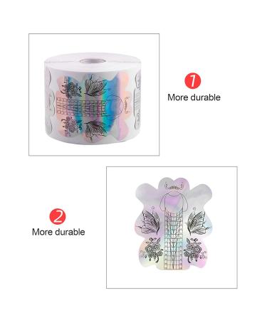 300PC Nail Extension Stickers - Self-Adhesive Nail Art Guides for Beautiful Patterns - Perfect for Women - Buy Online on SooperMarket.com