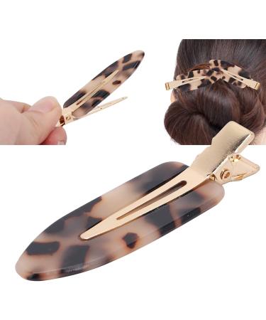 No Bend Hair Clip No Crease Duckbill Hair Clips No Crease Hair Clips Bangs Hair Clip No Dent Hair Barrettes Styling Duckbill Clips(Leopard) - Buy Online on SooperMarket.com