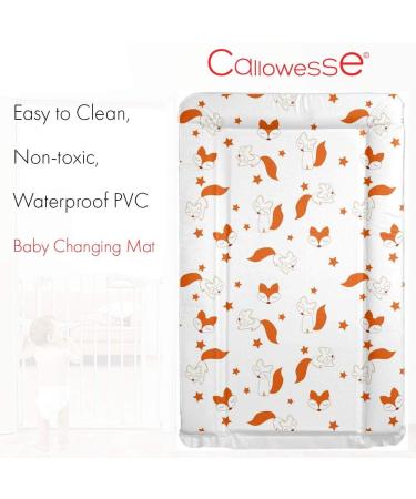Callowesse Baby Changing Mat 79x47cm | Waterproof, Portable, Foldable | Red Foxes Design - Buy Online on SooperMarket.com
