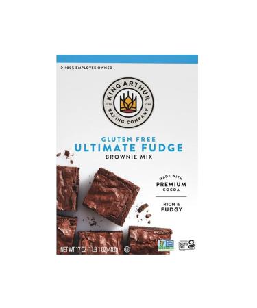 King Arthur, Gluten Free Fudge Brownie Mix, Certified Gluten-Free, Non-GMO Project Verified, Certified Kosher, 17 Ounces