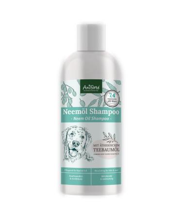 Aniforte neem l shampoo for dogs 500ml - dog shampoo against itching mites fleas ticks skin -friendly nourishing & easy to comb fur care & fur gloss pleasant in the smell