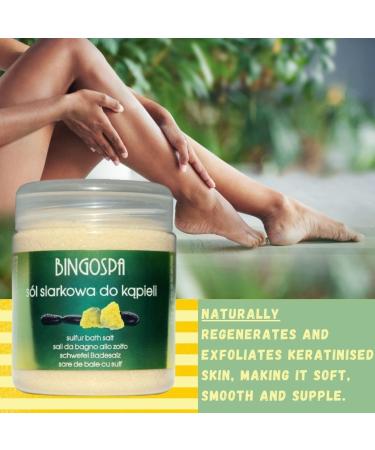 BINGOSPA Sulphur Salt for Skin Inflammation & Callus - 550g | Natural Healing & Soothing Treatment - Buy Online on SooperMarket.com
