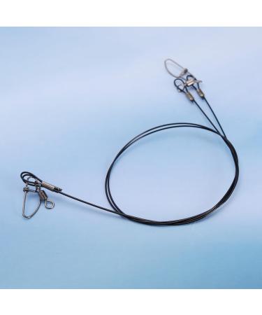 VGOL 30-Piece Stainless Steel Fishing Wire Leaders - 45kg Anti-Bite Bait Rigs for Outdoor Fishing - Buy Online on SooperMarket.com