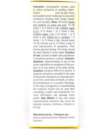 Pascoe Lymphdiaral Drops 50 mL Homeopathic remedy used to relieve symptoms of swelling inflammation and infection such as pain fever and swollen lymph nodes due to recurrent conditions including otitis media tonsillitis and sinusitis Calendula Dandelion A - Buy Online on SooperMarket.com