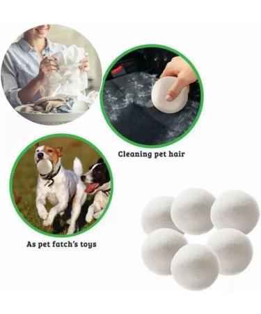 Wool Laundry Balls - Reusable Fabric Softener for Quick Drying Baby Clothing - Eco-Friendly & Sustainable Care - Buy Online on SooperMarket.com
