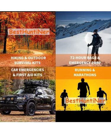 BESTHUNTINER Emergency Sleeping Bag - Lightweight, Waterproof, Reusable Thermal Bivy Sack Shelter Kit - Orange - Buy Online on SooperMarket.com