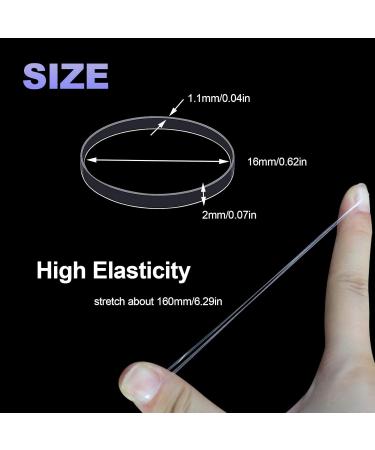 Shop Hanyousheng 500 PCs Mini Transparent Hair Ties - Elastic Bands for Kids Dreadlocks & Ponytails - Fast International Shipping - Buy Online on SooperMarket.com