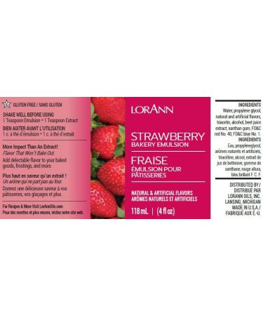 LorAnn Oils Gourmet Bakery Emulsion Pack - Cream Cheese, Lemon, Strawberry (3x4oz) - Buy Online on SooperMarket.com
