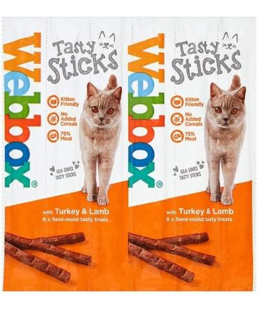 Pulla Variety Cat Sticks Cat Tasty Salmon & Trout Chicken & Liver Turkey & Lamb Beef and Rabbit - Sticks 24 Sticks (4pack) - Buy Online on SooperMarket.com