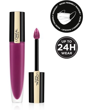 L'Oreal Paris Rouge Signature Matte Liquid Lipstick 104 - I Rebel | Long Lasting Lip Color - Buy Online on SooperMarket.com