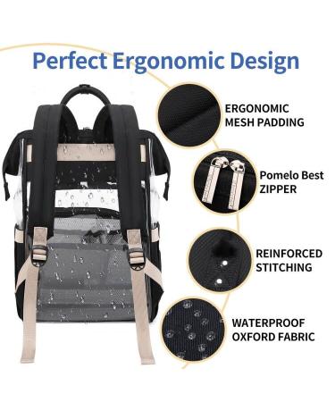 Shop Stylish Pomelo Baby Diaper Backpack - Waterproof Large Capacity & Multifunctional | Perfect for On-the-Go! - Buy Online on SooperMarket.com