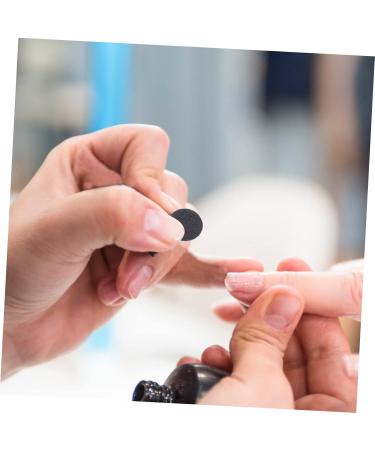 NOLITOY 1 Frosted Sheet Pedicure Tools for Feet Round Sanding Discs Manicure Grinding Slice Nail Set 2.5x2.5cm Black - Buy Online on SooperMarket.com