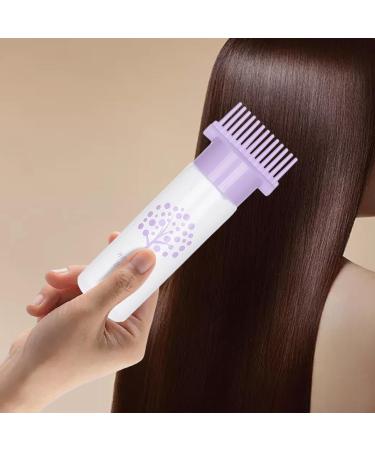 Harilla Hair Dye Bottle Brush Roots Comb Bottle Hair Coloring Dyeing Bottle Empty Bottle for Home DIY Violet - Buy Online on SooperMarket.com