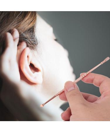 Healeved Spiral Ear Picker - Stainless Steel Ear Spoon & Ear Wax Removal Tool | Rose Gold Screw Back Earring - Ear Cleaner Accessory - Buy Online on SooperMarket.com