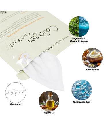 Buy Vegetable Collagen 5-Pack Korean Face Masks - Moisturizing Skincare for All Skin Types | Perfect Self-Care & Gift for Men & Women - Buy Online on SooperMarket.com