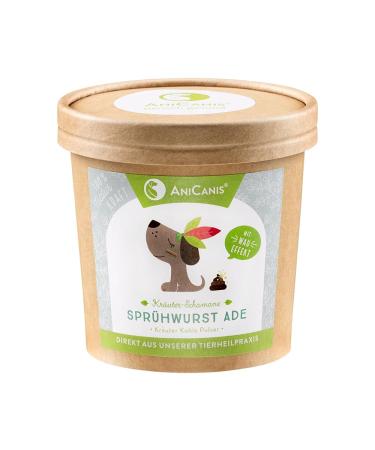 AniCanis herbal charcoal spray sausage goodbye for dogs - herbal charcoal powder - diarrhea digestion & hyperacidity - 100g